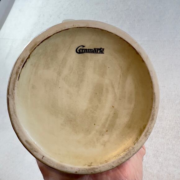 Budweiser Beer Stein Ceramarte 1976 CS4 Tavern Scene Made in Brazil Vintage - Picture 7 of 8